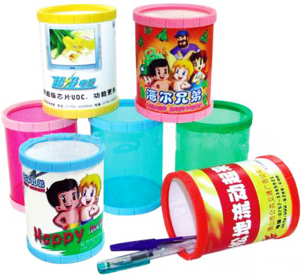 PP筆筒 文具辦公用品訂做產品質量好LOGO印刷鮮艷亮 價格優惠4